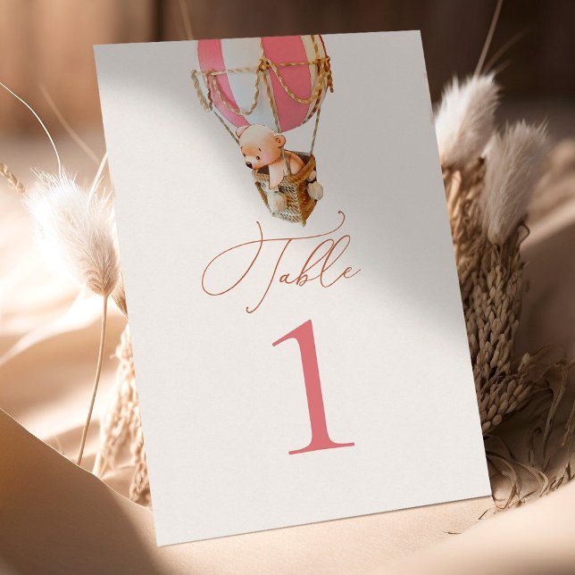 Table Ballons d'ours Numéro de tableau (Créateur téléchargé)