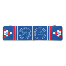 Rouge Blanc Bleu Logo Monogramme Dix Coupe N'Impor