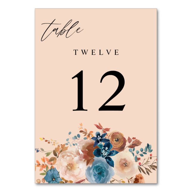 Table Bleu beige et bleu foncé Numéro de tableau V2 - Be (Par défaut)