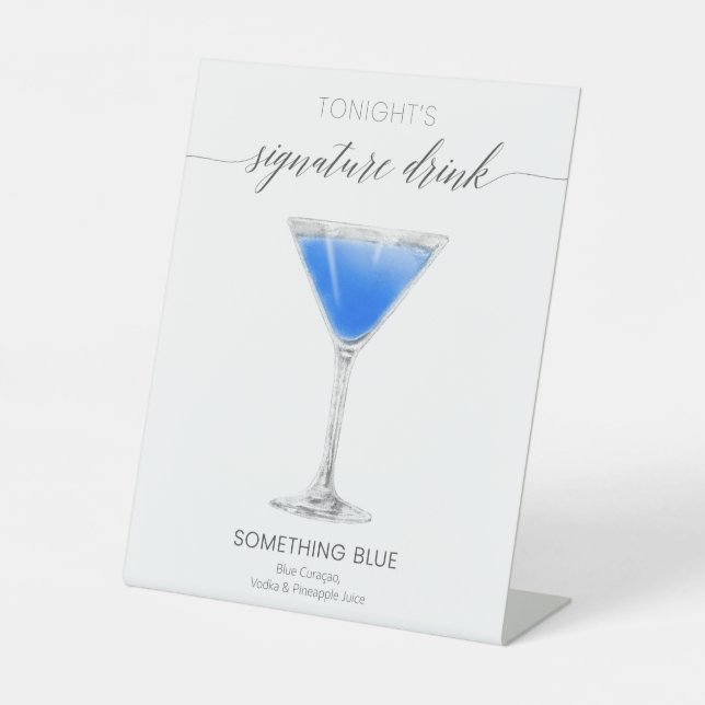 Table Boisson signe de mariage Boisson signature Quelque (Recto)