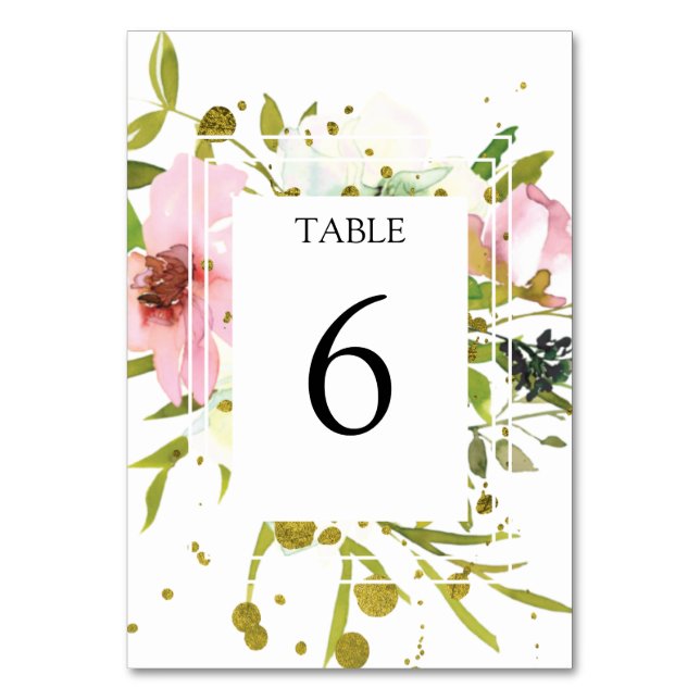 Table Broussailler et blanc éclaboussures d'or Numéro de (Par défaut)