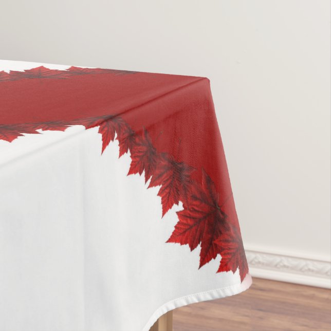 Table Canada Canada Nappe Feuille d'érable Canada (In Situ)