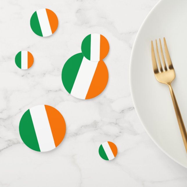 Table confetti avec drapeau de l'Irlande (Groupe)