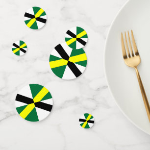 Table confetti avec drapeau de Monterey, États-Uni
