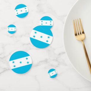 Table confetti avec drapeau du Honduras