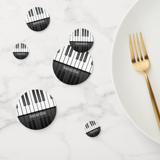 Table Confetti de conception de clavier de piano (Groupe)
