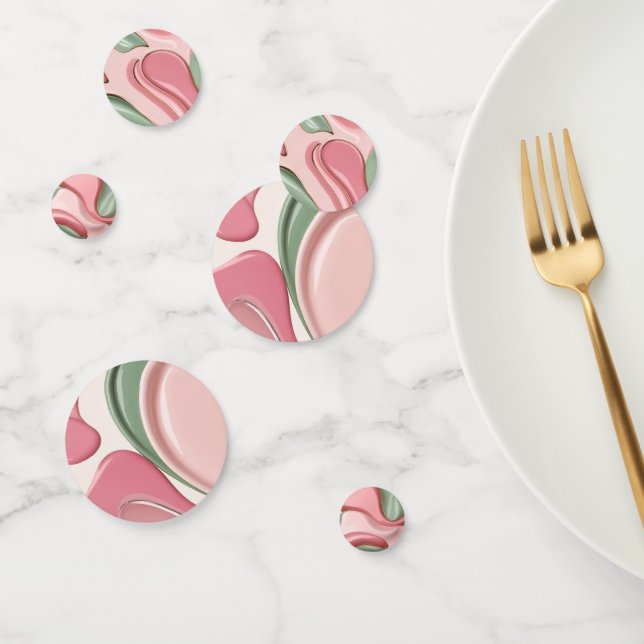 Table confetti in stylish abstract graphic (Groupe)