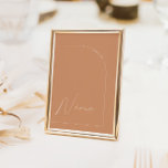 Table d'arche rouille moderne Neuf Numéro de table<br><div class="desc">Designed to coordinate with the "Arches Minimum" Wedding Invite Collection. To change details,  click "détails". To move the text or change the size,  font,  or color,  click "Edit using Design Tool". View the collection link on this page to see all of the matching items in this beautiful design.</div>