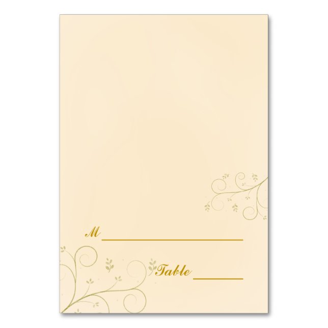 Table de fête du dîner Cartes de place | Écru (Par défaut)