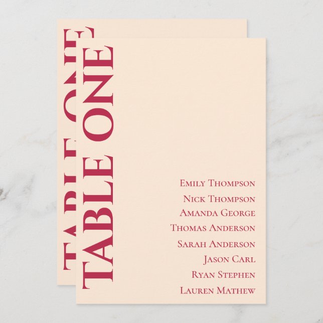 Table de mariage contemporaine élégant Tableau de  (Devant / Derrière)