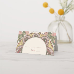 Table de Mariage de cartes de nom Vintage