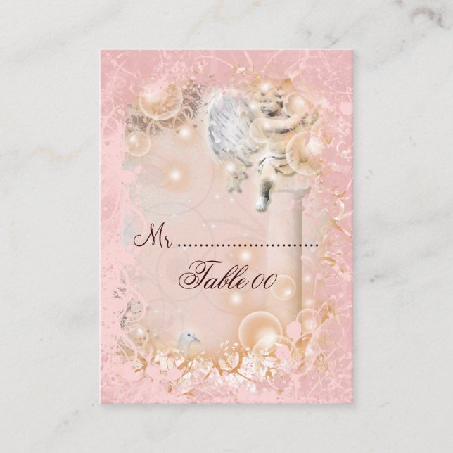 Table de placement carte vintage mariage (Devant)