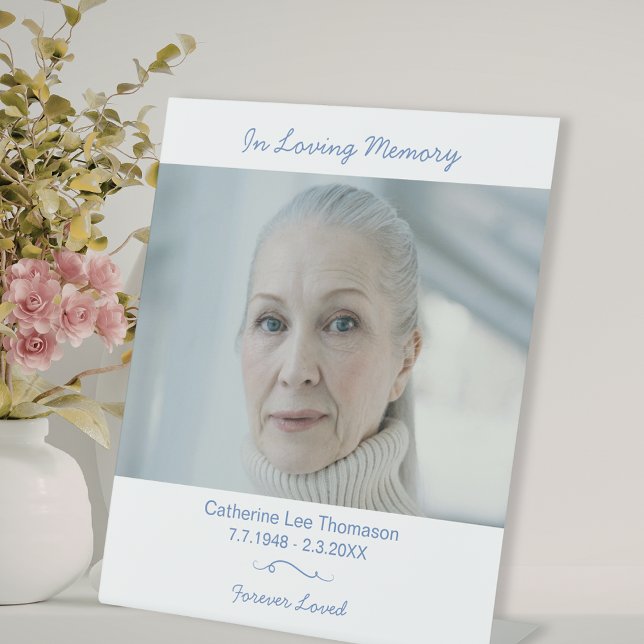Table de présentation de deuil avec panneau 'En so (In Loving Memory Funeral Display Table Sign
)