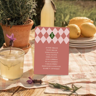 Table d'hôtes Vintage de mariage Tableau de siège