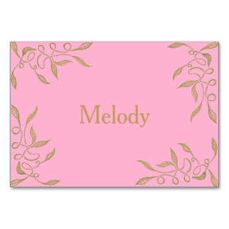 Table d'ornement d'or / Carte de place pour Mariag