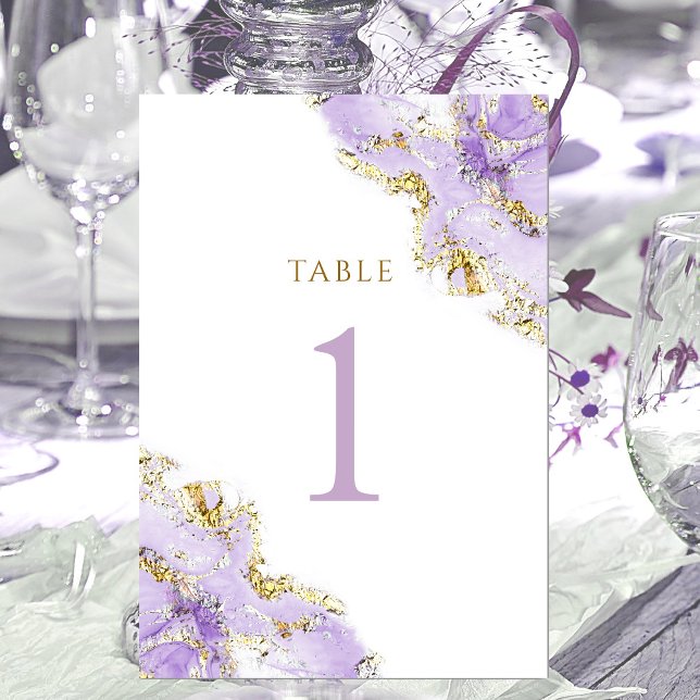 Table encre lavande Numéro de tableau 1 (Créateur téléchargé)