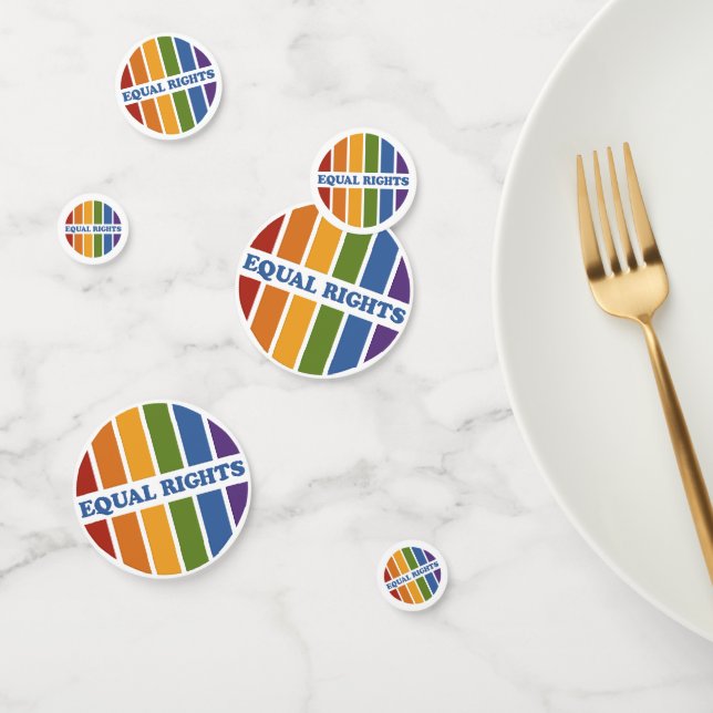 Table Equal Rights confetti (Groupe)
