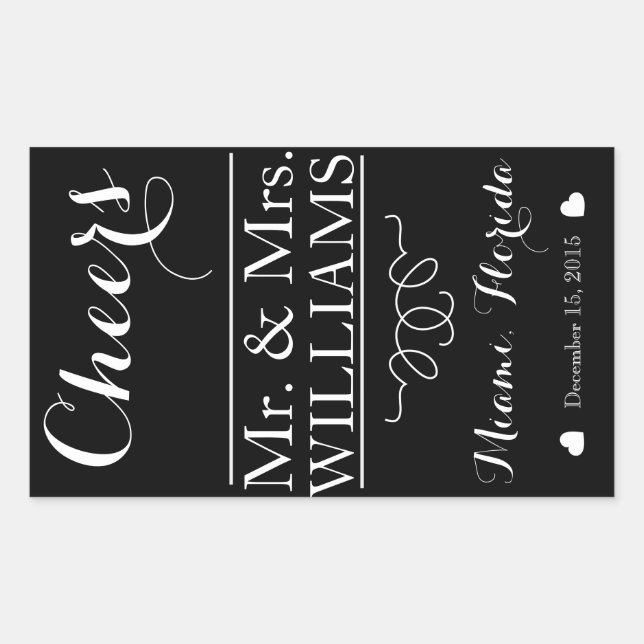 table étiquette bouteille de vin de mariage sur me (Devant)