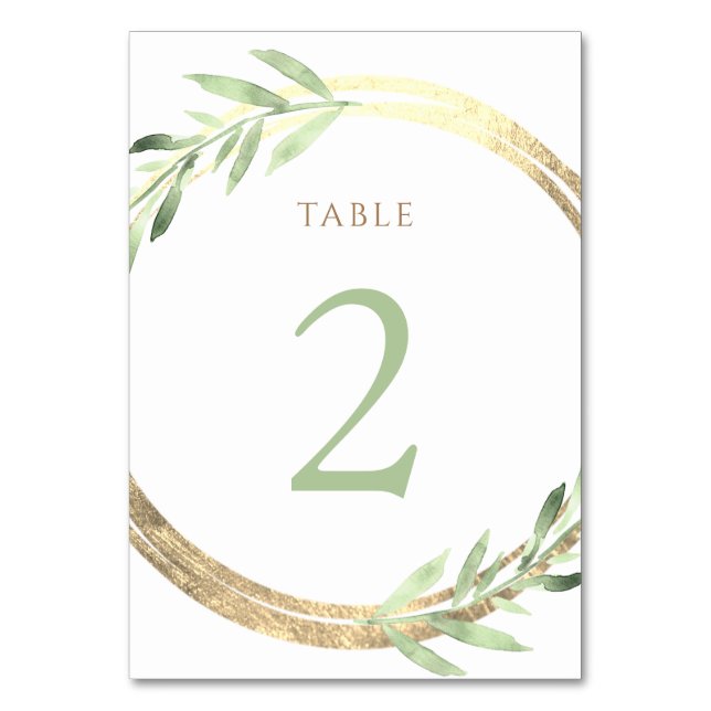 Table fausse feuille et feuilles verts Numéro de tableau (Par défaut)