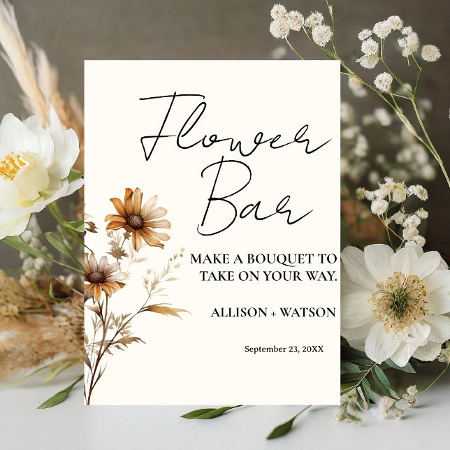 Table Fleur sauvage Flower bar signe fleur de douche nup (Créateur téléchargé)