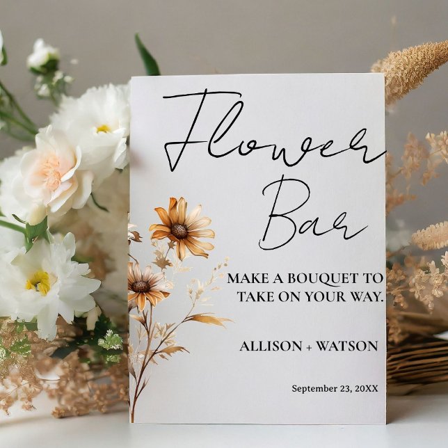 Table Fleur sauvage Flower bar signe fleur de douche nup (Créateur téléchargé)