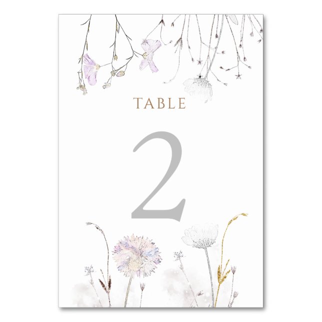 Table fleurs sauvages aquarelle Numéro de tableau 2 (Par défaut)