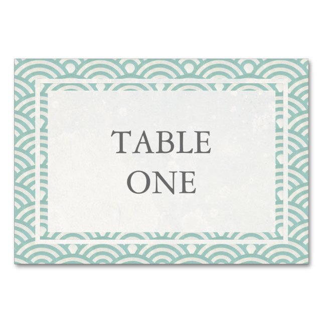 Table Japonais Seigha Stylisé Waves Numéro de tableau (Devant)