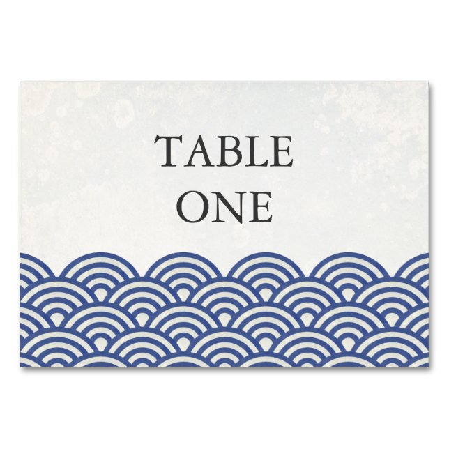 Table Japonais Seigha Stylisé Waves Numéro de tableau (Devant)