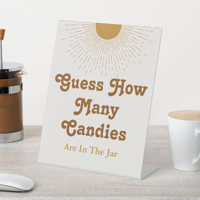 Table Jeu de baby shower, signe décoratif de fête (In SItu)