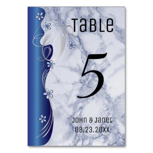 Table Jolie conception de marbre bleu - Numéro de tablea