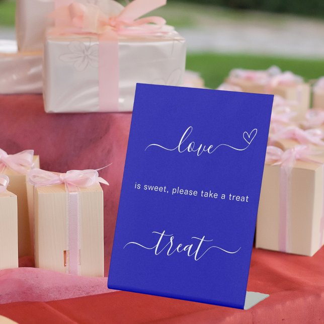 Table L'amour est doux royal bleu mariage signe de régal (Créateur téléchargé)