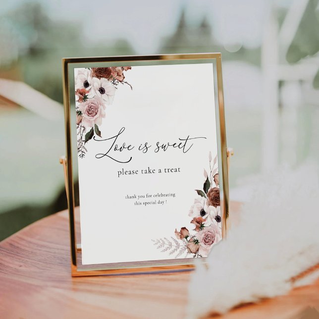 Table L'amour floral de soie est signe doux (Créateur téléchargé)