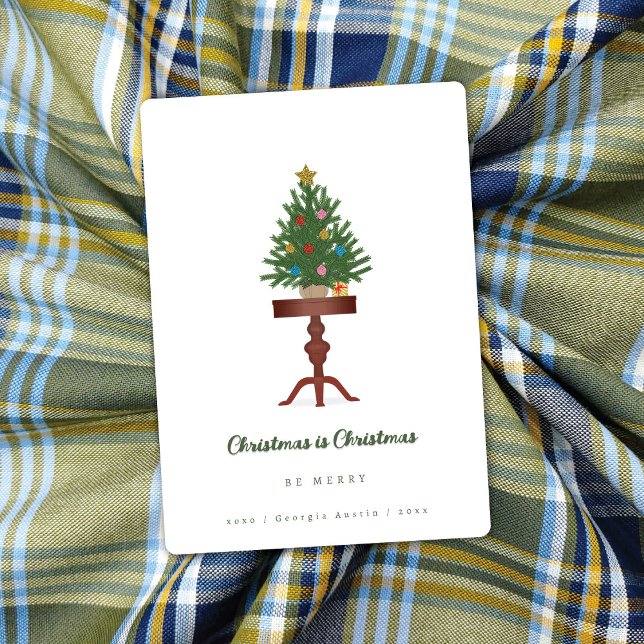 Table latérale Arbre de Noël Carte de Noël (Créateur téléchargé)