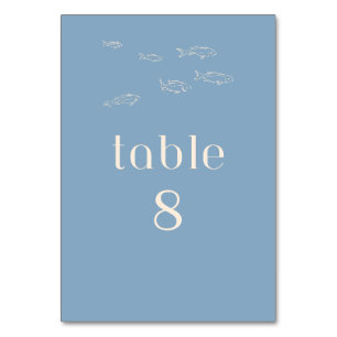 TABLE MARIAGE DE PLAGE BLANC PERSONNALISABLE NUMÉRO DE T