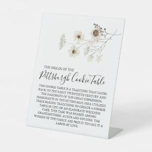 TABLE MARIAGE DE SIGNE DE TABLEAU DE COOKIES PITTSBURGH