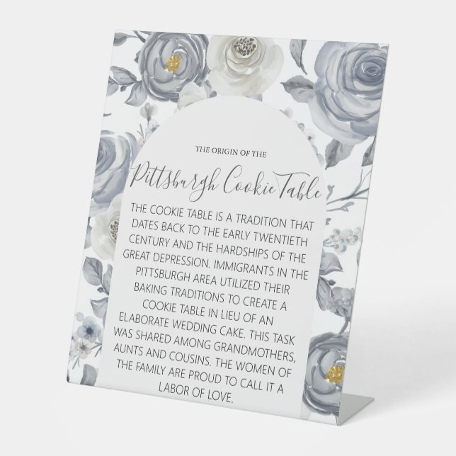 TABLE MARIAGE DE SIGNE DE TABLEAU DE COOKIES PITTSBURGH (Recto)