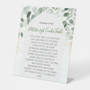TABLE MARIAGE DE SIGNE DE TABLEAU DE COOKIES PITTSBURGH
