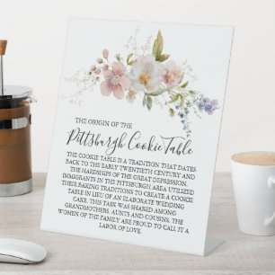 TABLE MARIAGE DE SIGNE DE TABLEAU DE COOKIES PITTSBURGH