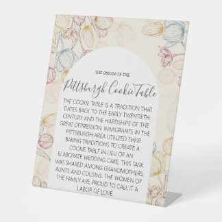 TABLE MARIAGE DE SIGNE DE TABLEAU DE COOKIES PITTSBURGH