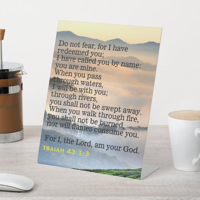 Table Ne craignez pas le signe de piédestal (In SItu)