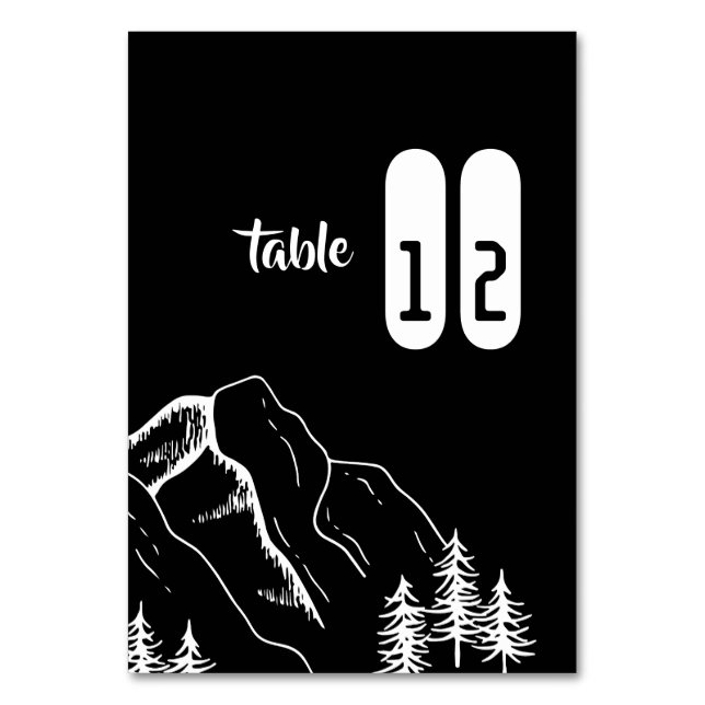 Table numéro de montagne de pin moderne extérieur (Par défaut)