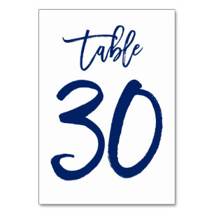Table Numéro de tableau à main chic Marine Tableau 30