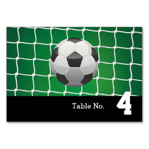 Table Numéro de tableau Objectif Cadeaux Cool de footb