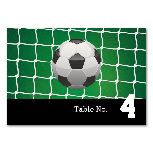 Table Numéro de tableau Objectif | Cadeaux Cool de footb (Dos)