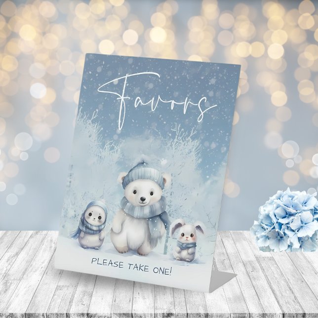 Table Oh Boy Winter | SIGNE DES FÊTES DE Baby shower DE  (Créateur téléchargé)