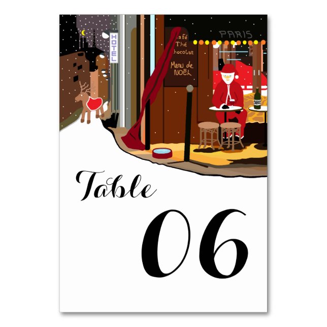 Table Père Noël À Paris Numéro De Noël Numéro De Tableau (Par défaut)