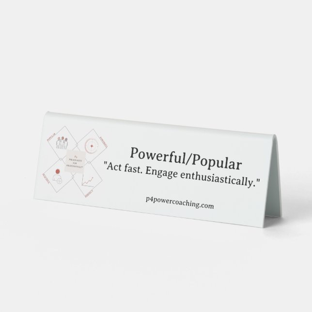 Table Plaque de bureau en plastique puissant/populaire e (Recto)
