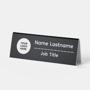 Table Plaque de bureau professionnelle avec logo