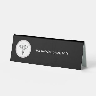 Table Plaque de nom du bureau du médecin Médicale