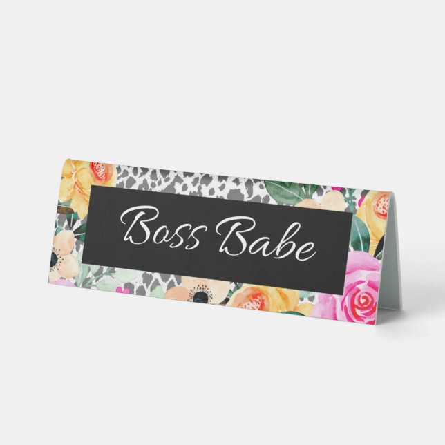 Table Plaque signalétique et panneau de bureau pour peti (Recto)